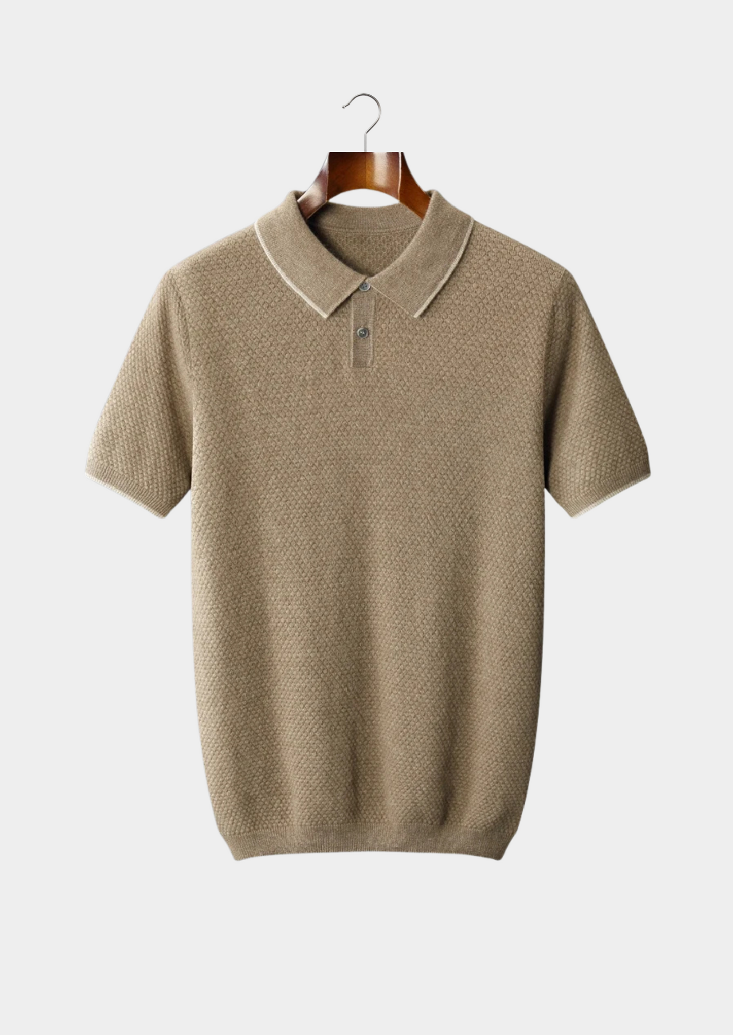 Two-Tone Polo Shirt Cashmere 10