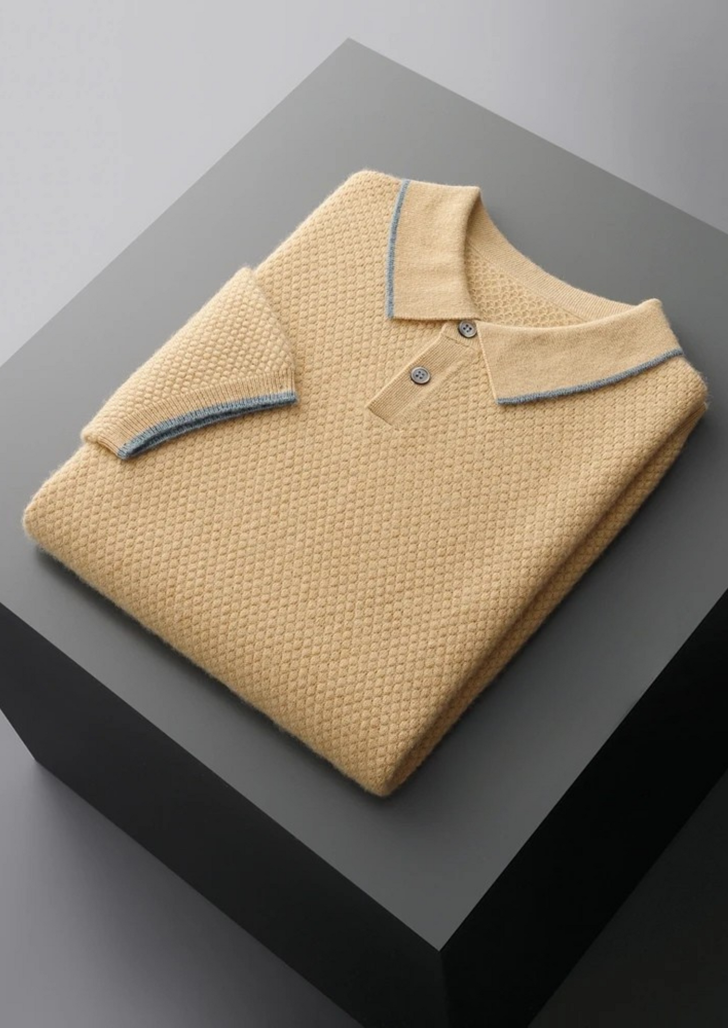 Two-Tone Polo Shirt Cashmere 3