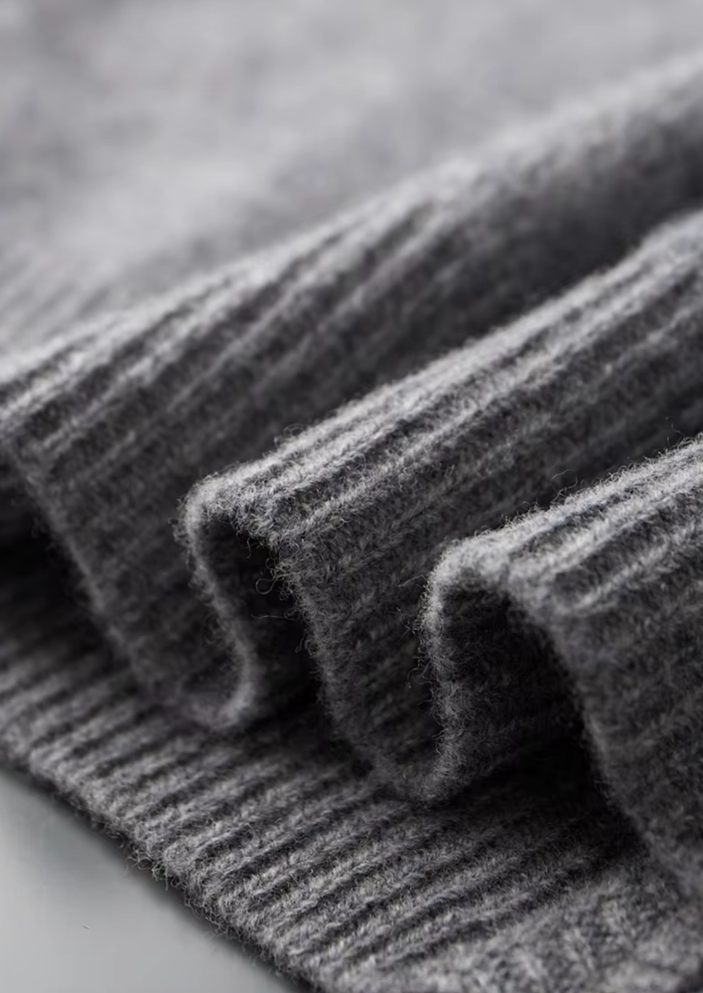 Two-Tone Zip Cardigan Extra-Fine Merino Wool