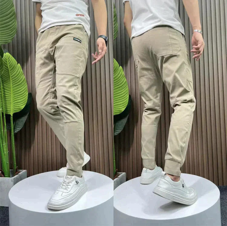 Women's Cargo Jeans Blue Stretch Cotton 2