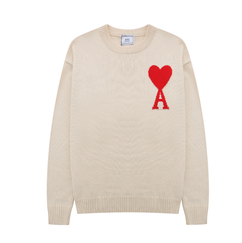 Women's Oversized Cashmere Sweater Beige Cotton Blend 1