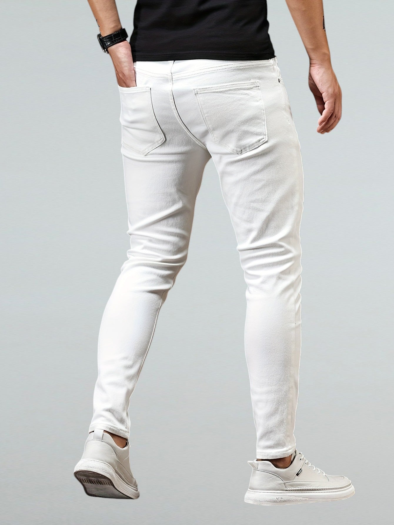 Women's Slim Fit Jeans Blue Stretch Denim 6
