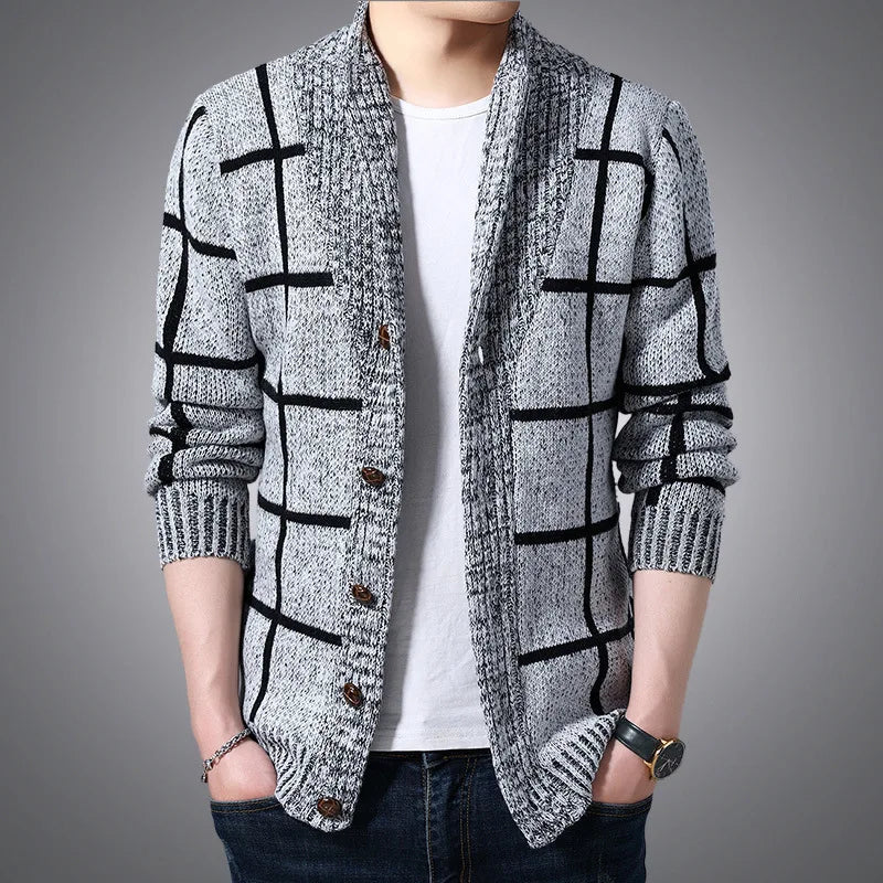 Men's Sweater Multicolor Wool Cozy Knitted