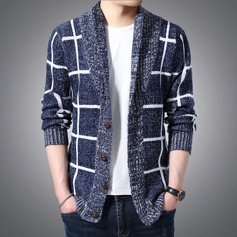 Men's Sweater Multicolor Wool Cozy Knitted