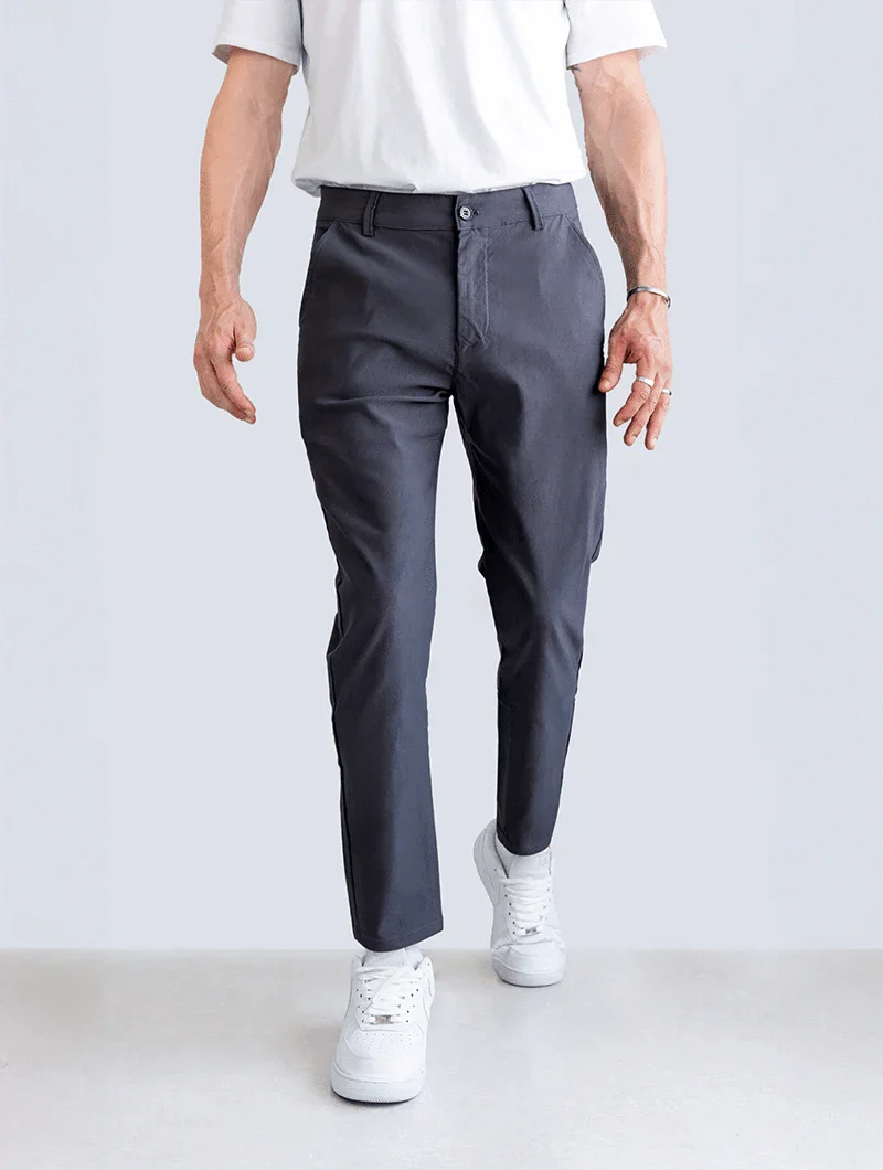 Women's Trousers Black Stretch Fabric Slim Fit 11