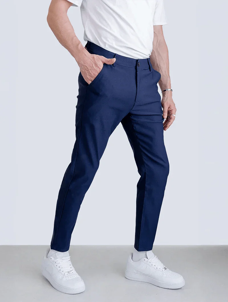 Women's Trousers Black Stretch Fabric Slim Fit 6
