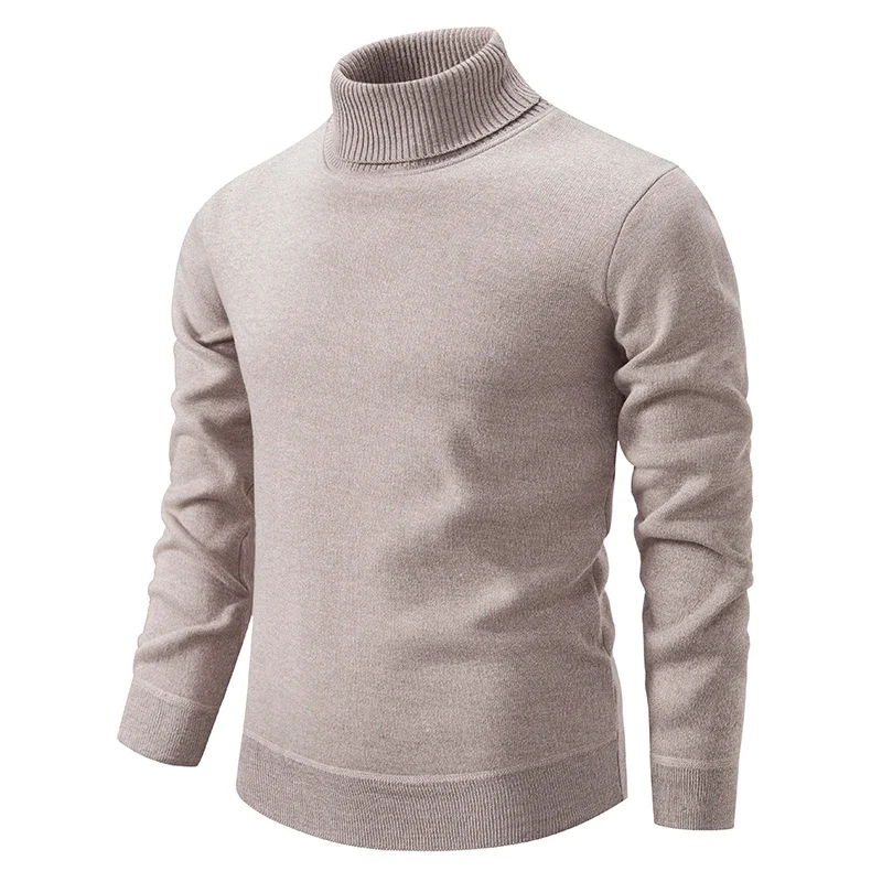 Women's Turtleneck Sweater Grey Soft Knit 2