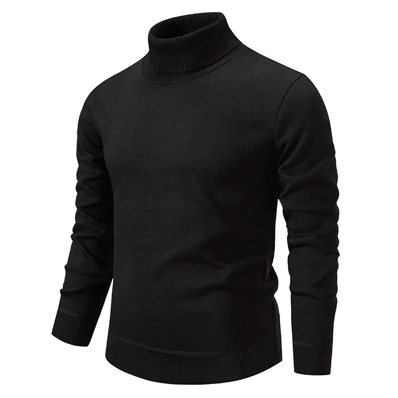 Women's Turtleneck Sweater Grey Soft Knit 3