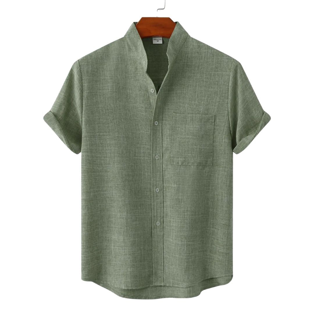 Men's White Blouse Linen Lightweight Casual Summer Top