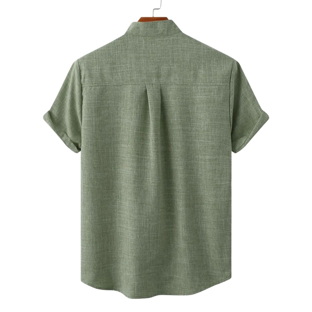 Men's White Blouse Linen Lightweight Casual Summer Top