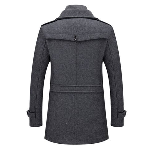 Women's Winter Coat Gray Wool Blend 3
