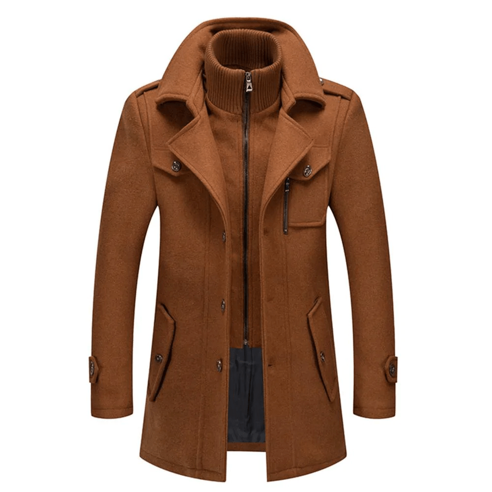 Women's Winter Coat Gray Wool Blend 4
