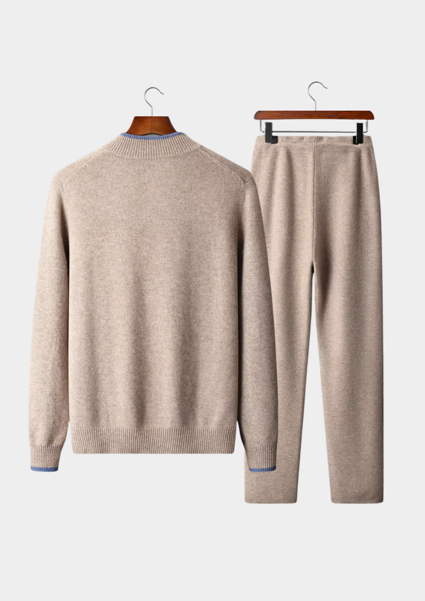 Womens Loungewear Set Grey Extra-Fine Merino Wool 1
