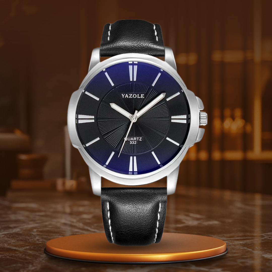 Blue Glass Strap Watch