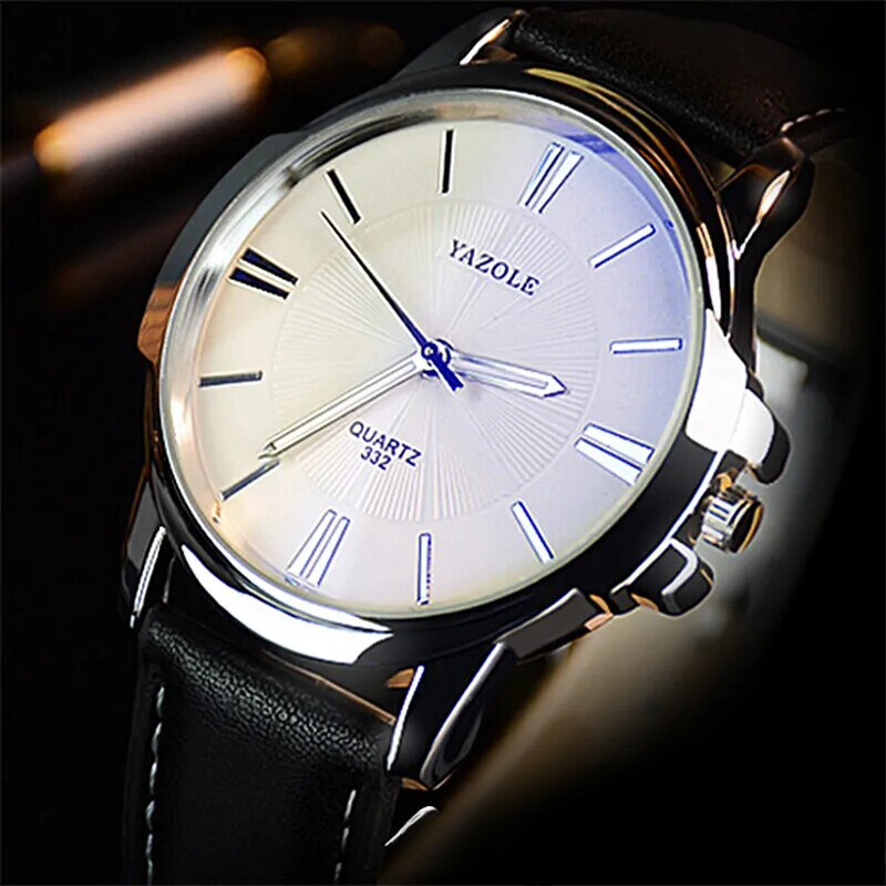 Blue Glass Strap Watch