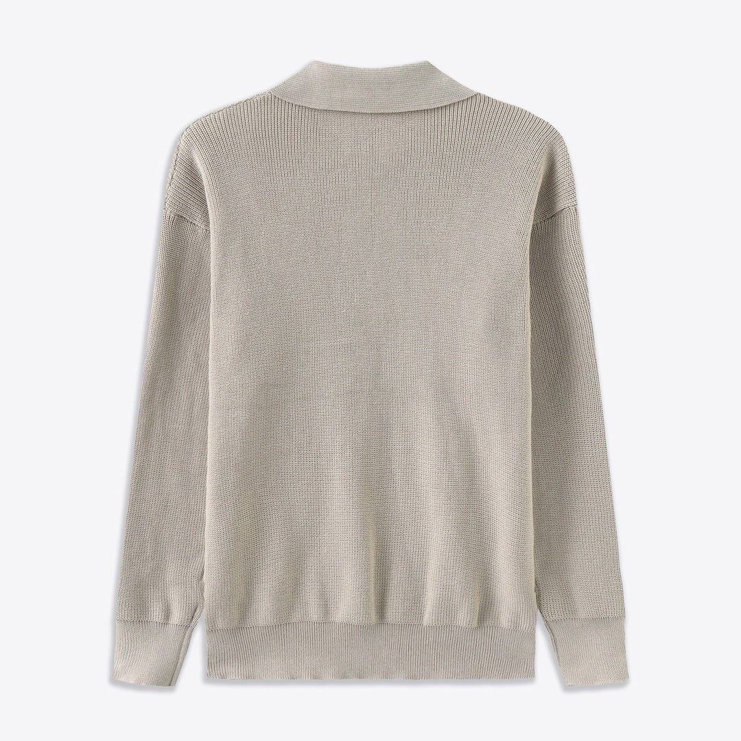 Albert - Half-Zip Sweater with Timeless Polo Collar