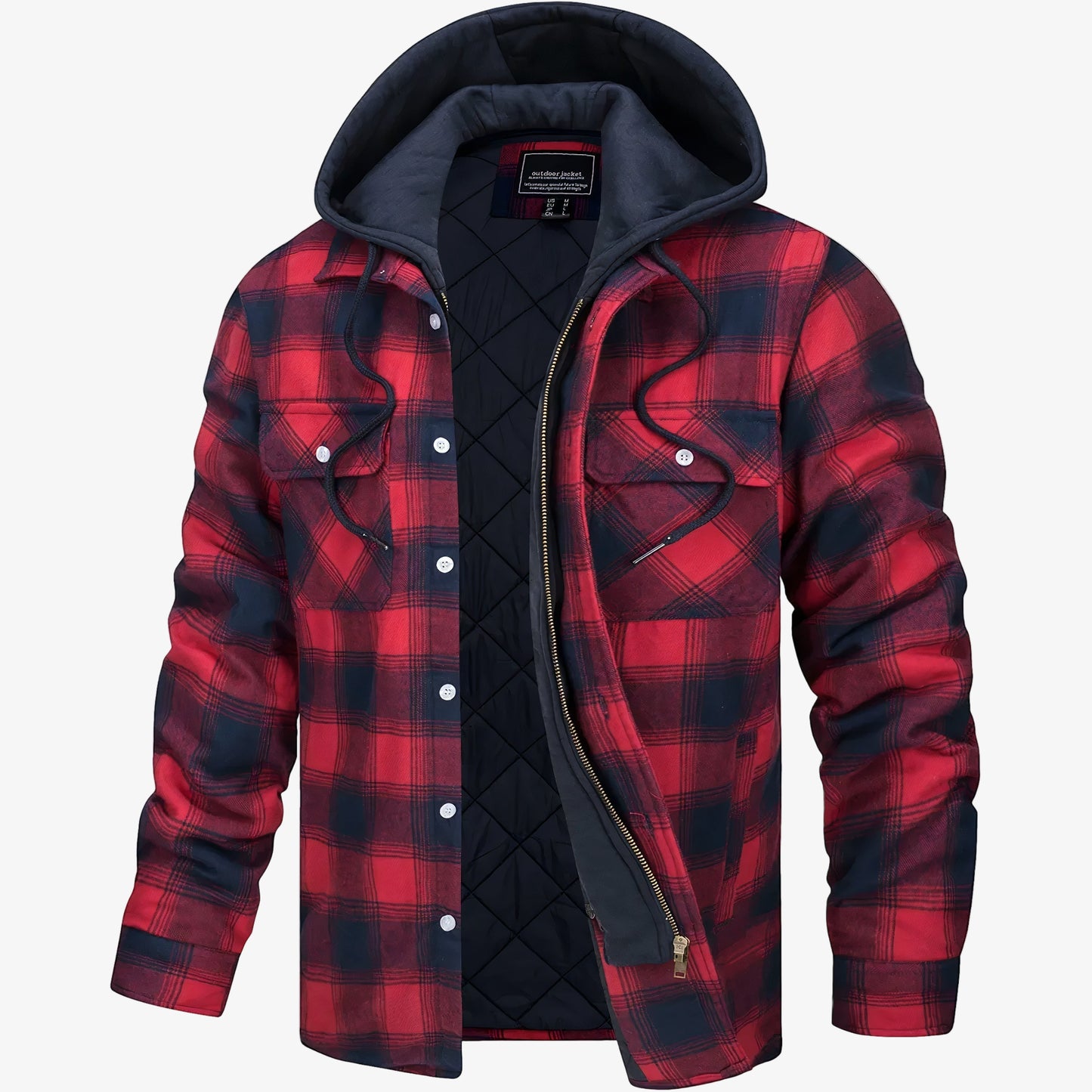 Stylish Checked Jacket for Men - Trendy Plaid Outerwear for Casual and Formal Wear, Perfect for All Seasons