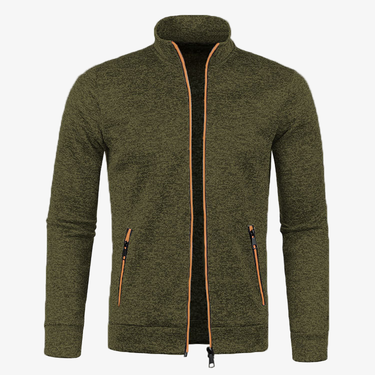 Men's Stylish Casual Zip-Up Jacket - Lightweight, Versatile Outerwear for Everyday Wear and Outdoor Activities