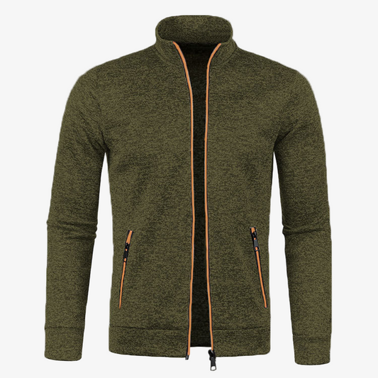 Men's Stylish Casual Zip-Up Jacket - Lightweight, Versatile Outerwear for Everyday Wear and Outdoor Activities