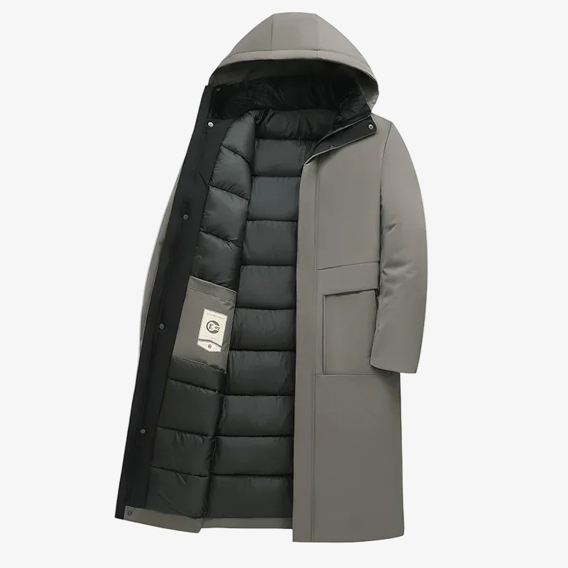 Men's Hooded Long Winter Parka - Warm, Stylish, and Waterproof Cold Weather Jacket for Ultimate Comfort and Protection