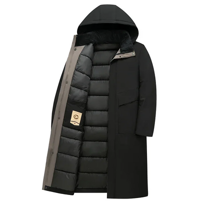 Men's Hooded Long Winter Parka - Warm, Stylish, and Waterproof Cold Weather Jacket for Ultimate Comfort and Protection