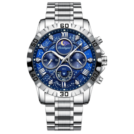 Men’s Business & Sports Quartz Watch – Chronograph with Date Display