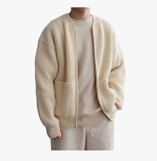 Roy - Zip-Up Cardigan with Stylish Modern Comfort