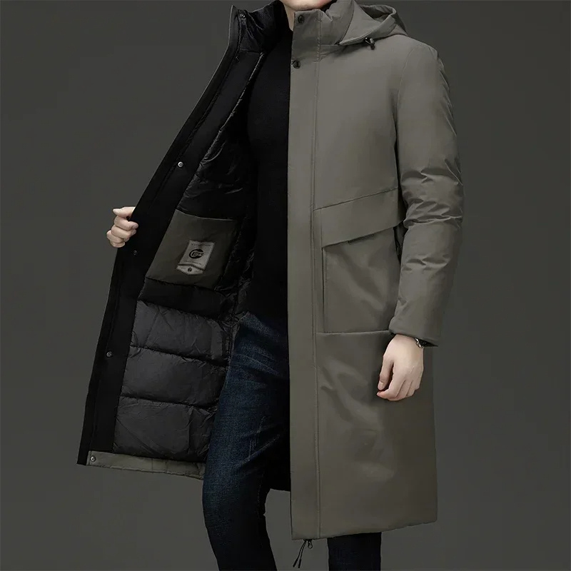 Men's Hooded Long Winter Parka - Warm, Stylish, and Waterproof Cold Weather Jacket for Ultimate Comfort and Protection