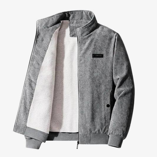 Men's Corduroy Jacket with Upright Collar - Stylish, Warm, and Versatile Outerwear for Every Season