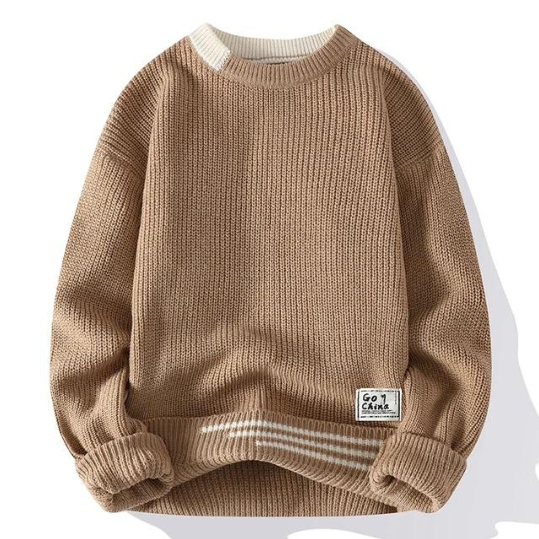 David - Men's Soft Knit Sweater for Winter Elegance