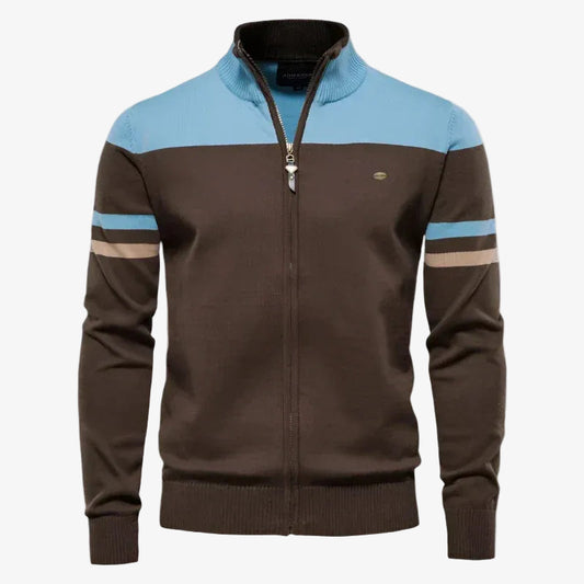 Philip - Zip-Up Cardigan for Elegant Everyday Warmth