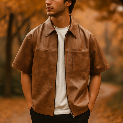 Draven Genuine Leather Top