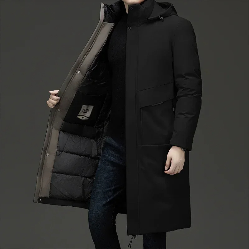 Men's Hooded Long Winter Parka - Warm, Stylish, and Waterproof Cold Weather Jacket for Ultimate Comfort and Protection