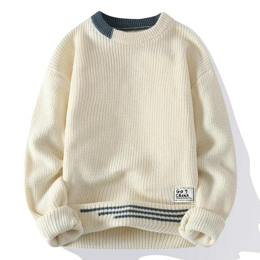 David - Men's Soft Knit Sweater for Winter Elegance