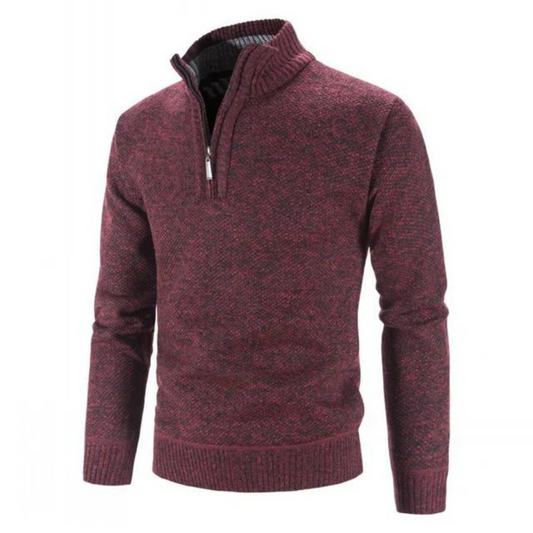 Edward - Warm Half-Zip Knitted Sweater for Winter