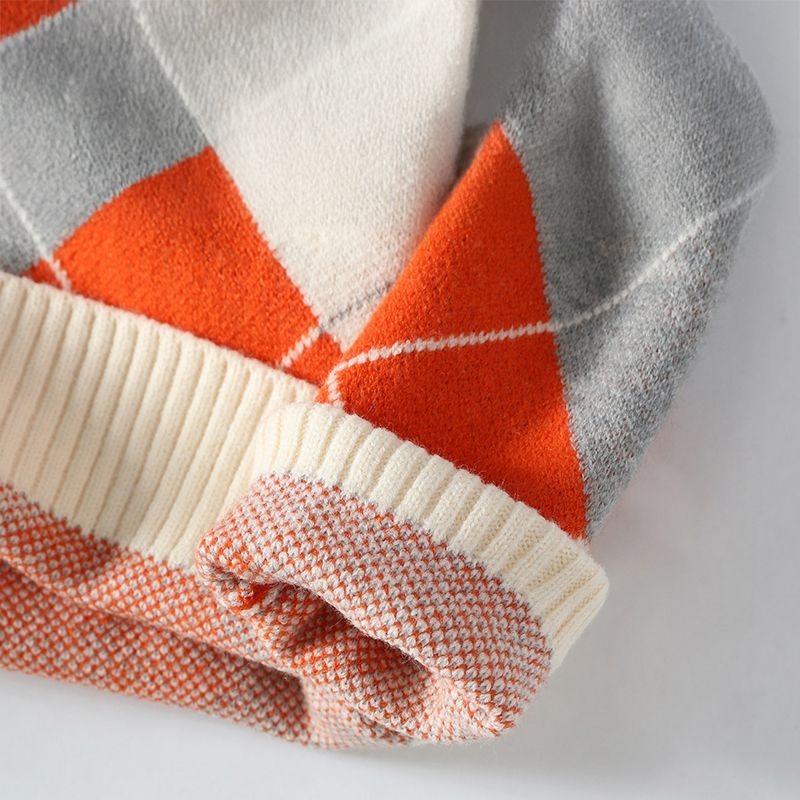 Ronald - Checked Knitted Sweater for Cozy Winter Style