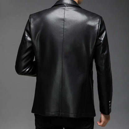 Stylish Men's Leather Jacket - Premium Quality, Classic Design, Perfect for Casual and Formal Wear, Ideal for All Seasons