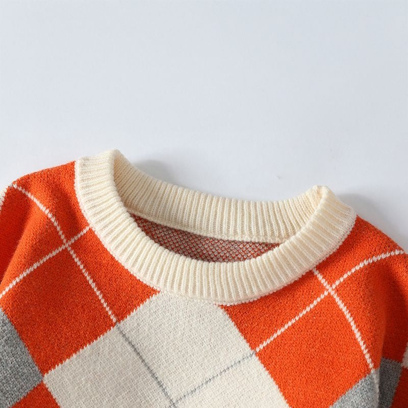 Ronald - Checked Knitted Sweater for Cozy Winter Style