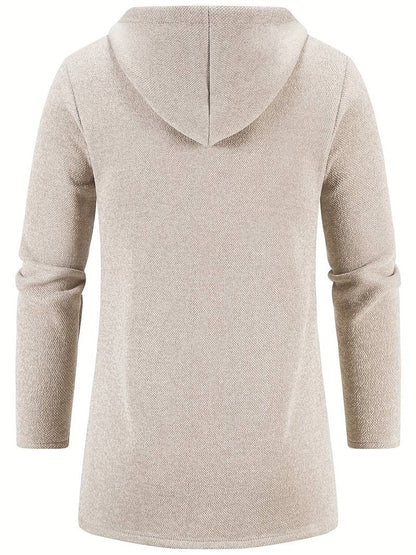 Men's Fleece-Lined Zip-Up Hoodie - Warm, Comfortable, Stylish Outerwear for Cold Weather - Perfect for Casual Wear and Outdoor Activities