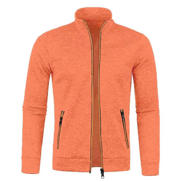 Men's Stylish Casual Zip-Up Jacket - Lightweight, Versatile Outerwear for Everyday Wear and Outdoor Activities