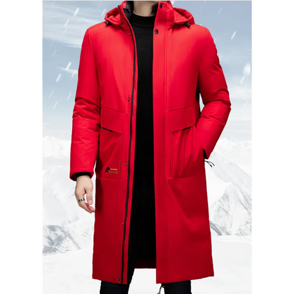 Men's Hooded Long Winter Parka - Warm, Stylish, and Waterproof Cold Weather Jacket for Ultimate Comfort and Protection