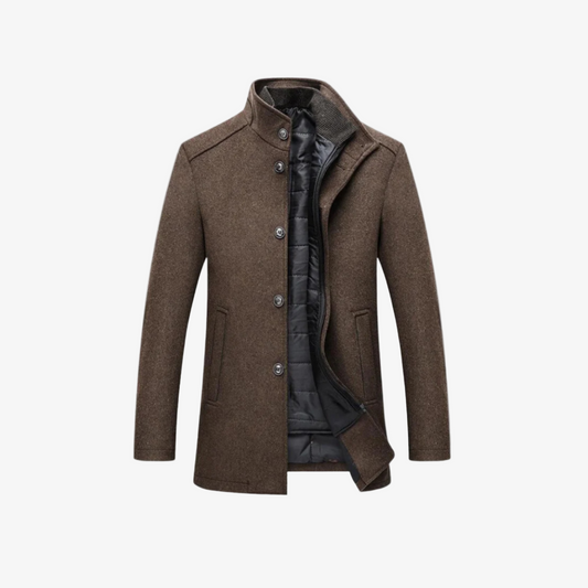 Archie - Long Sleeve Zipper Closure Trench Coat