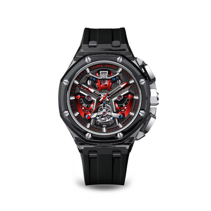 Automatic Skeleton Watch with Rugged Stainless Steel Case and 30M Water Resistance – Limited Edition Timepiece for Road Warriors 6