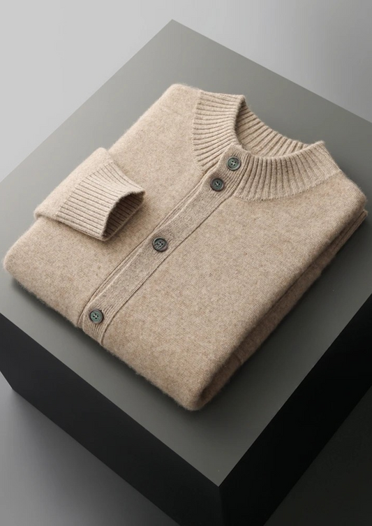 Cashmere Button Cardigan