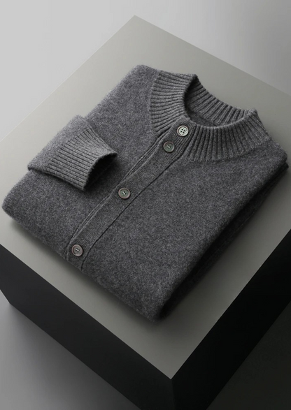 Cashmere Button Cardigan Black 100% Cashmere 5