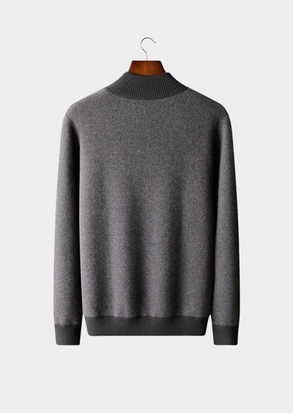 Cashmere Cardigan Black Jacquard Zip 3