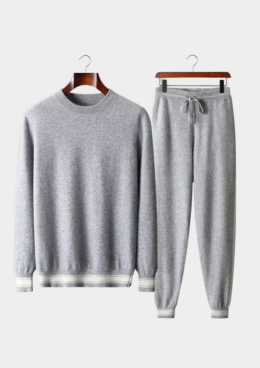 Cashmere Leisure Set Gray Soft Fabric