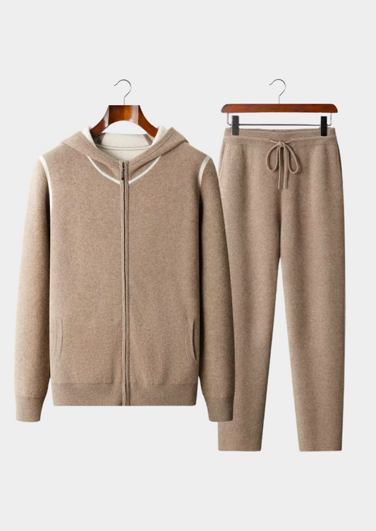 Cashmere Leisure Set Gray Soft Fabric