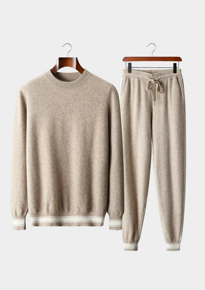 Cashmere Leisure Set Gray Soft Fabric