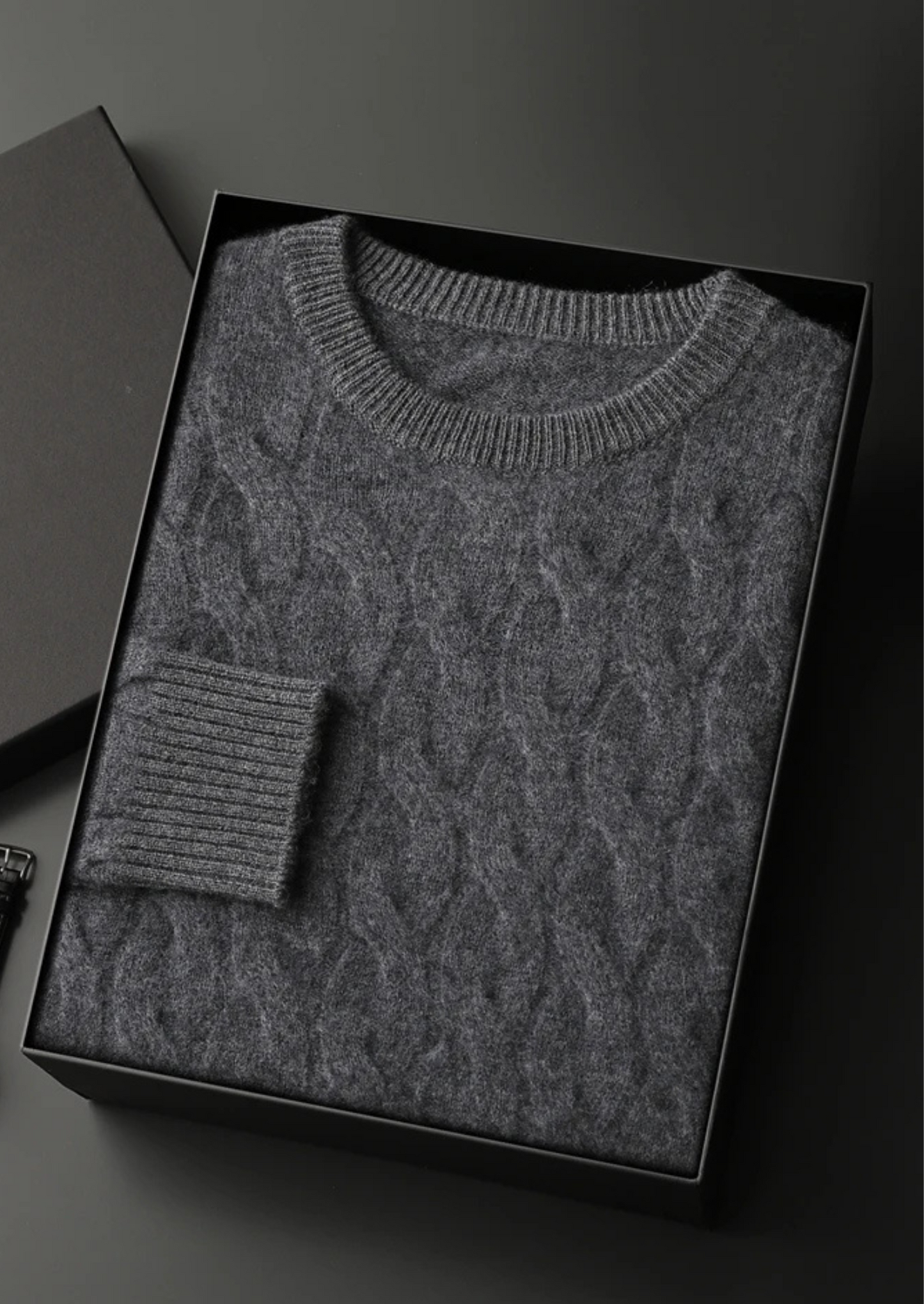 Cashmere Sweater Women Cream Cable Knit Crewneck